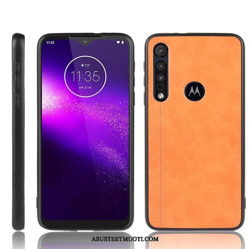 Moto G8 Plus Kuoret Puhelimen Punainen Suojaus Kevyt Kotelo