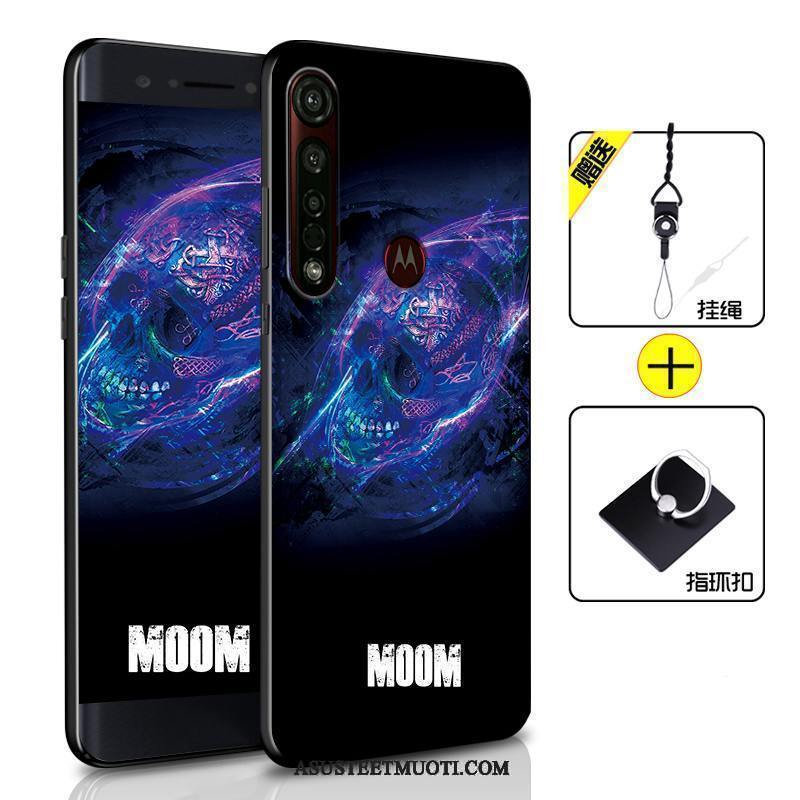 Moto G8 Plus Kuori Kuoret Puhelimen Suojaus Musta Pehmeä Neste Kotelo