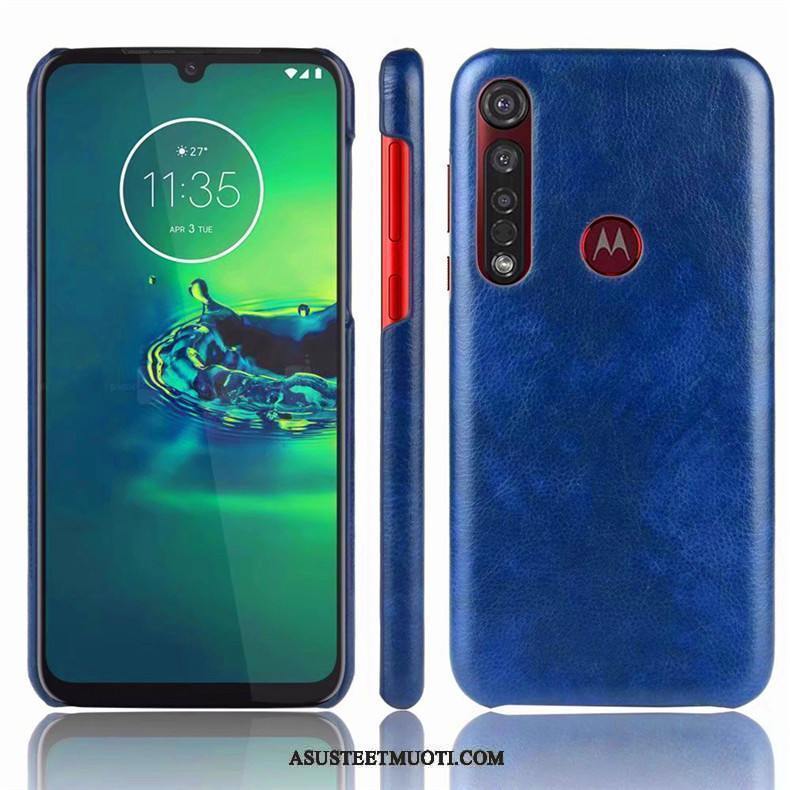 Moto G8 Plus Kuori Kuoret Puhelimen Yksinkertainen Murtumaton Sininen