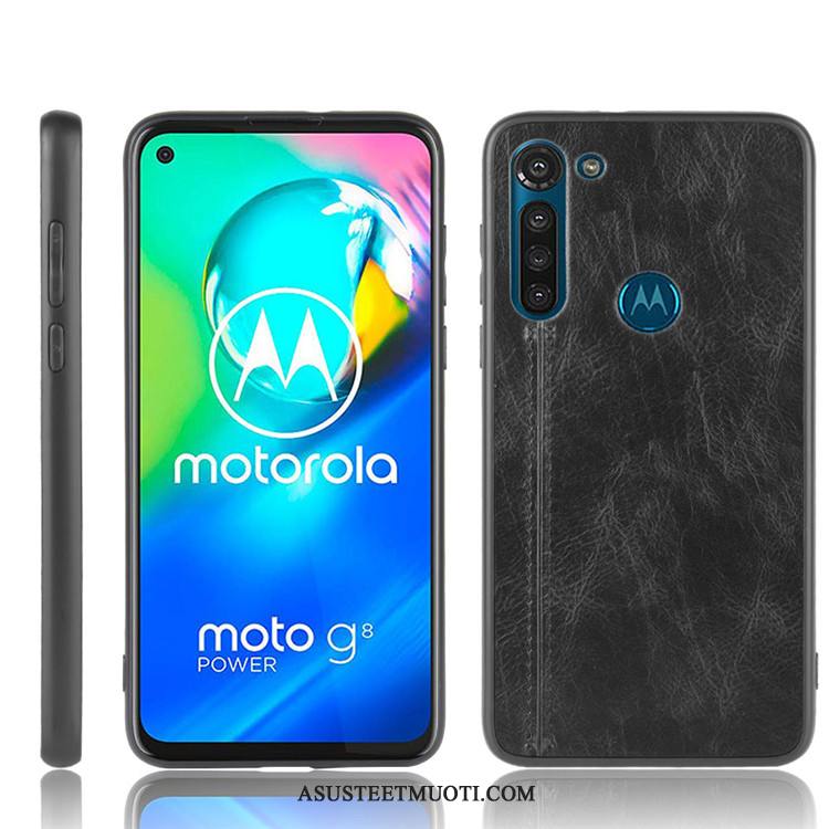 Moto G8 Power Kuoret Puhelimen Musta Kova Suojaus Tide-brändi