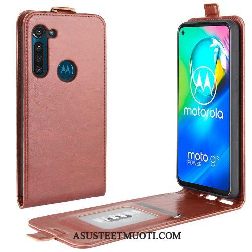 Moto G8 Power Kuori Kuoret Tuki Kortti Liiketoiminta Trendi Salkku