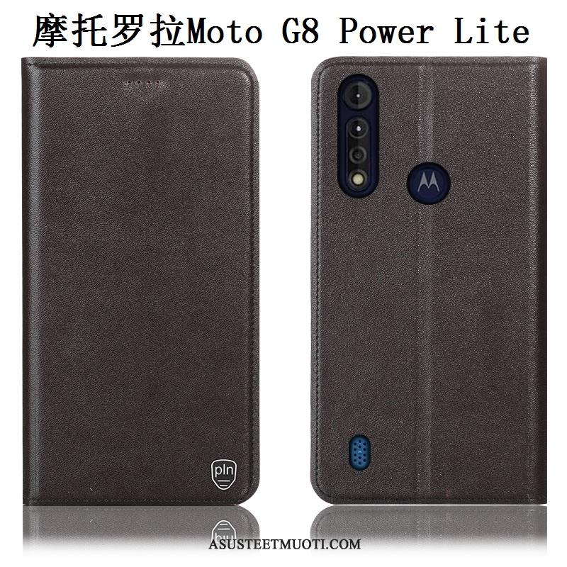 Moto G8 Power Lite Kuoret Kuori Murtumaton Suojaus Keltainen Kotelo