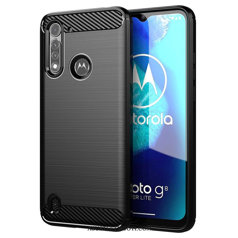 Moto G8 Power Lite Kuoret Puhelimen Pehmeä Neste Kuori Kotelo Musta