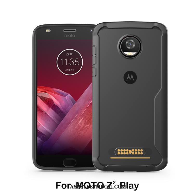 Moto Z2 Play Kuoret Suojaus Murtumaton Puhelimen Yksinkertainen Musta