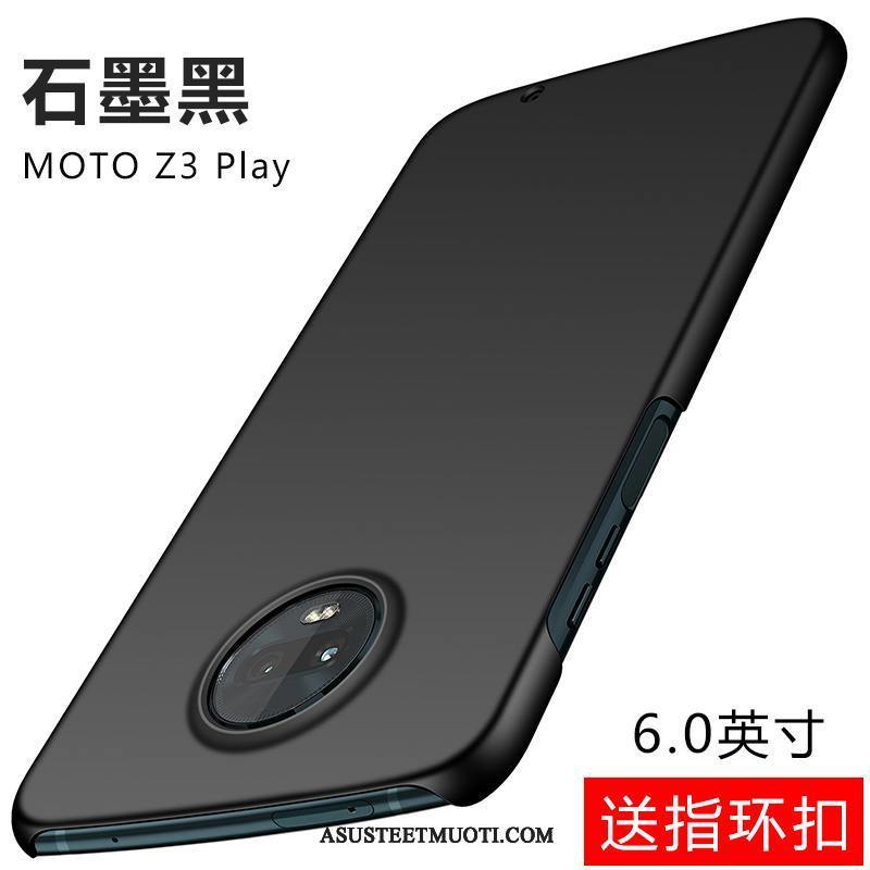 Moto Z3 Play Kuoret Kevyt Kukkakuvio Kotelo Jauhe Kova