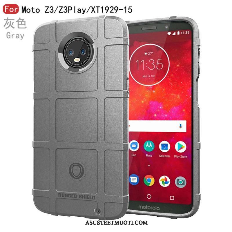 Moto Z3 Play Kuoret Kotelo Uusi Murtumaton All Inclusive Harmaa