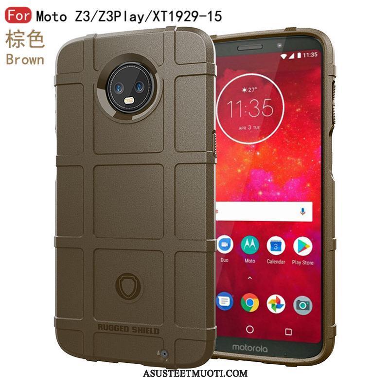 Moto Z3 Play Kuoret Kotelo Uusi Murtumaton All Inclusive Harmaa