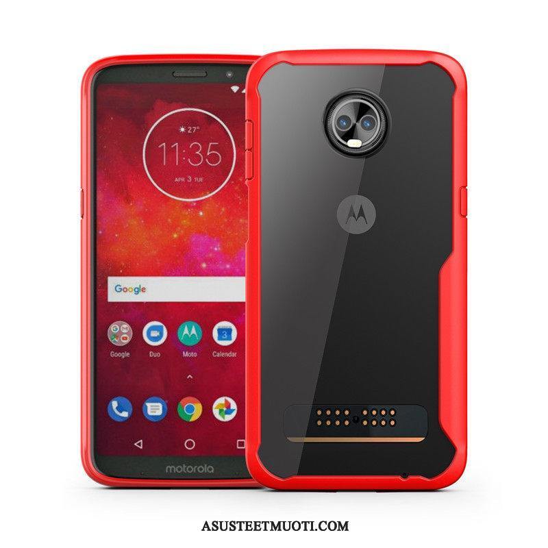 Moto Z3 Play Kuoret Pehmeä Neste Puhelimen Murtumaton Suupaltti Suojaus