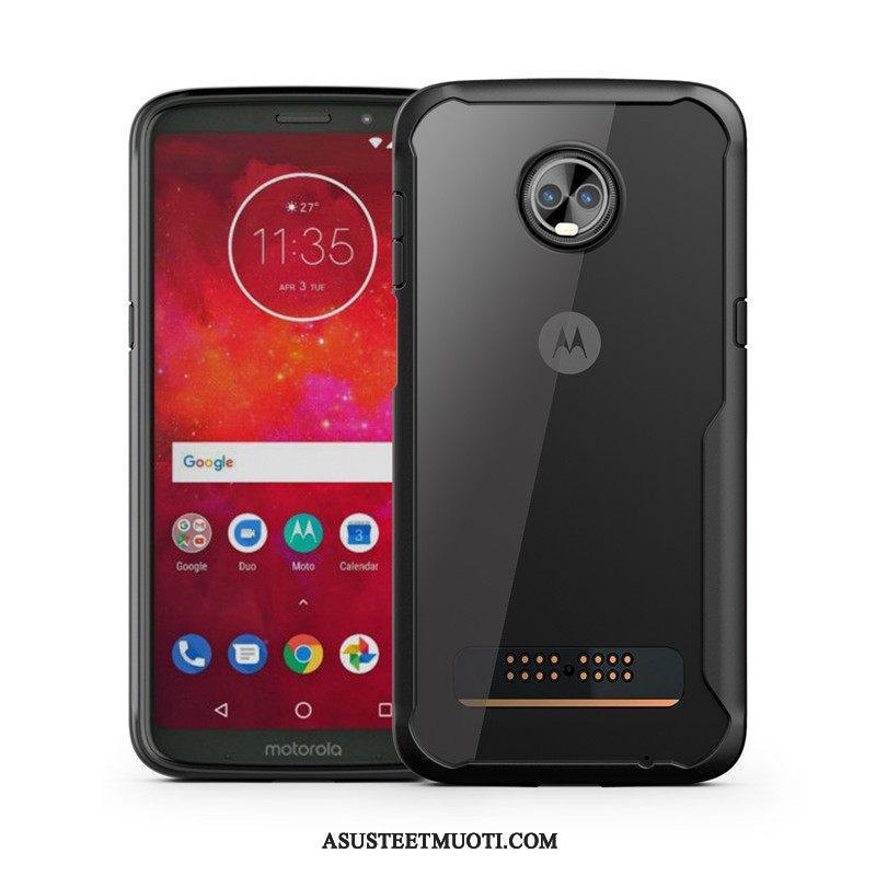 Moto Z3 Play Kuoret Pehmeä Neste Puhelimen Murtumaton Suupaltti Suojaus