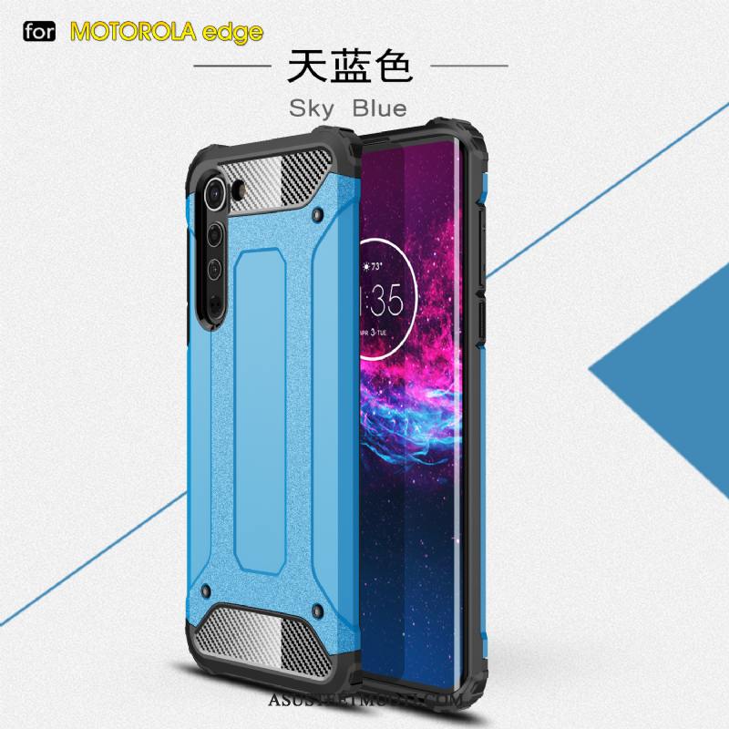 Motorola Edge Kuori Kuoret Puhelimen Sininen Kotelo Murtumaton Kolme Puolustusta