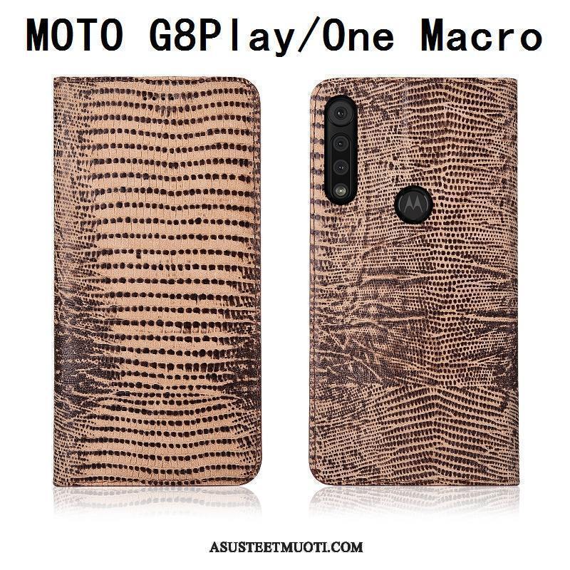 Motorola One Macro Kuori Kuoret Puhelimen Silikoni All Inclusive Nahkakotelo Suojaus