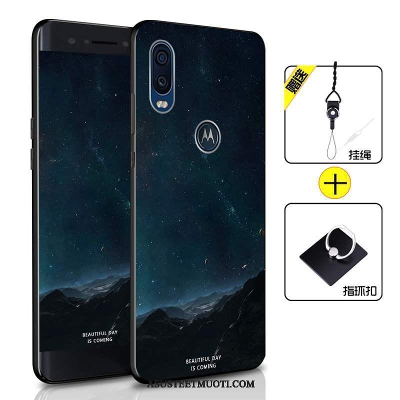 Motorola One Vision Kuoret Kotelo Suojaus Silikoni Vihreä All Inclusive