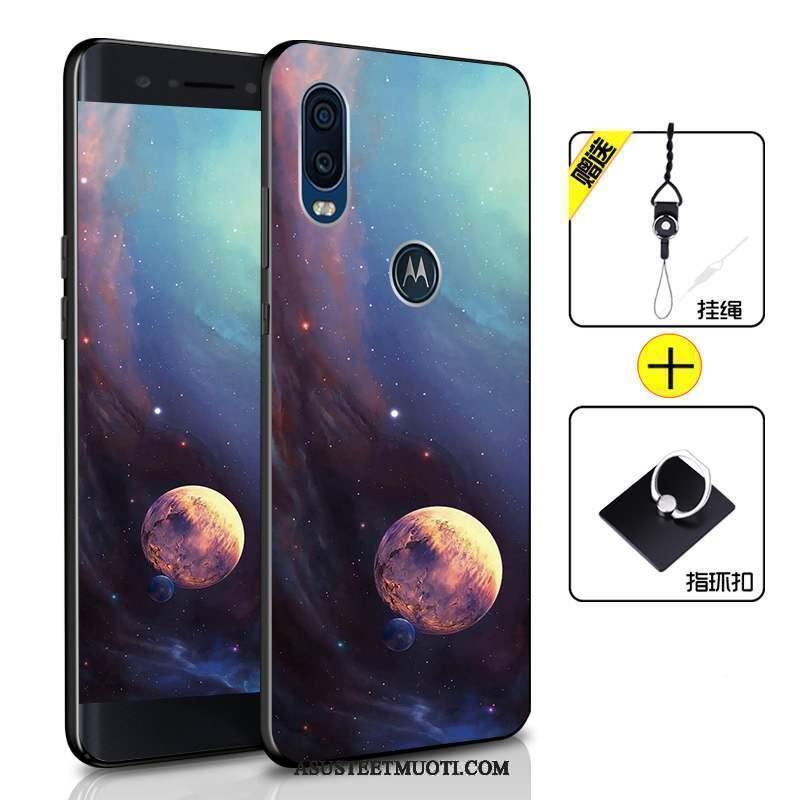 Motorola One Vision Kuoret Kotelo Suojaus Silikoni Vihreä All Inclusive