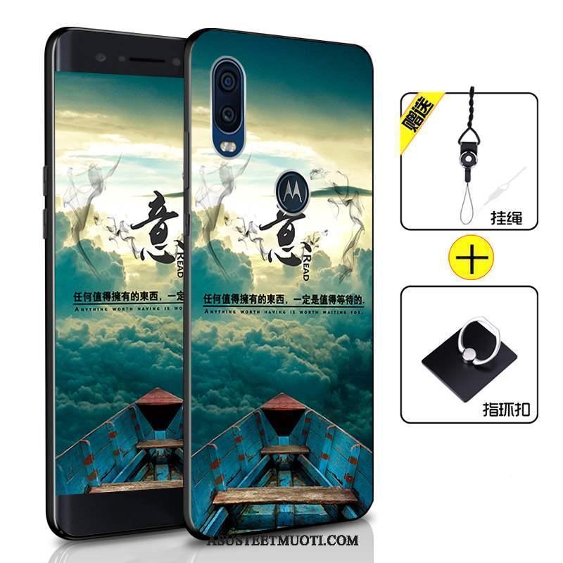 Motorola One Vision Kuoret Kotelo Suojaus Silikoni Vihreä All Inclusive