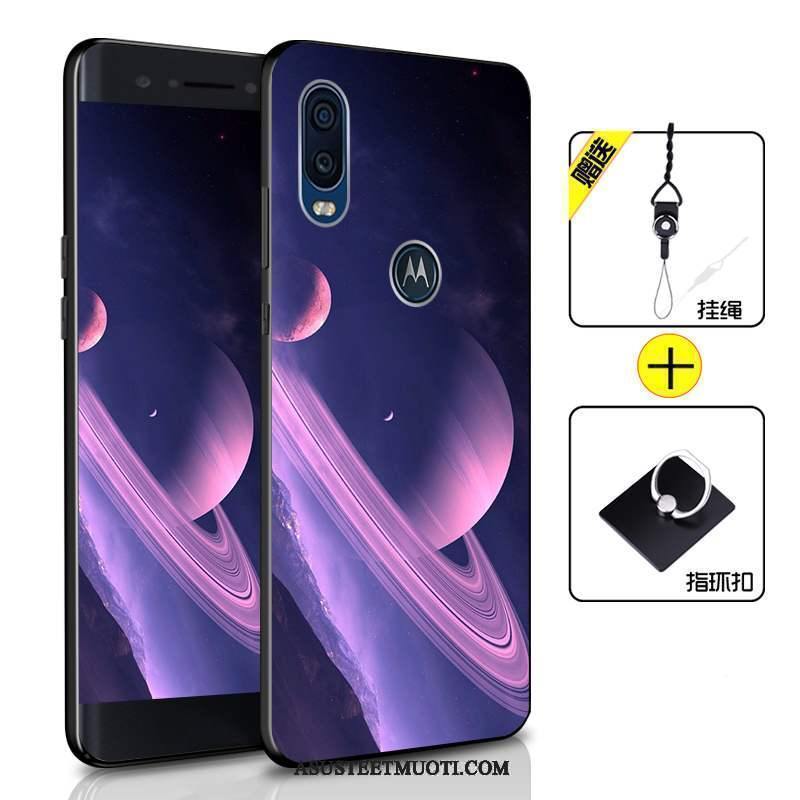 Motorola One Vision Kuoret Kotelo Suojaus Silikoni Vihreä All Inclusive