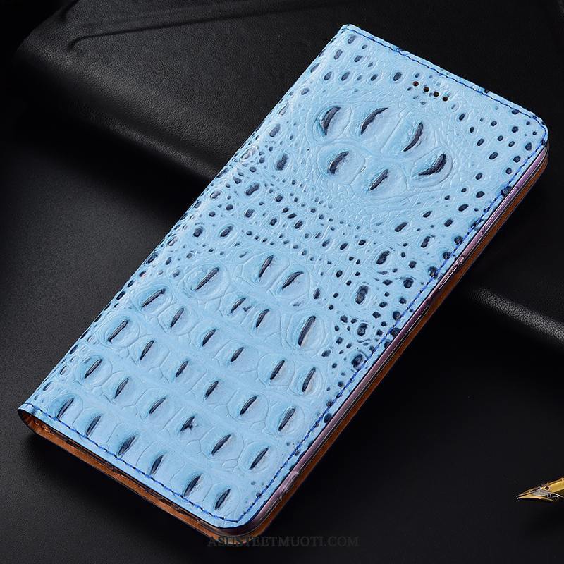 Motorola One Vision Kuoret Kuori Suojaus Krokotiili Musta Puhelimen