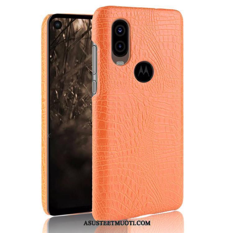 Motorola One Vision Kuori Kuoret Musta Suojaus Kova Pesty Suede