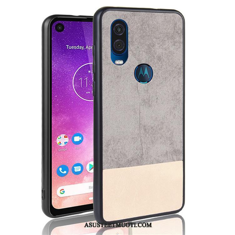 Motorola One Vision Kuori Kuoret Suojaus Kotelo Murtumaton Musta