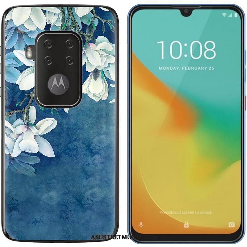 Motorola One Zoom Kuori Kuoret Kotelo Pehmeä Neste Maalaus Trendi