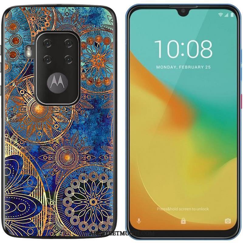 Motorola One Zoom Kuori Kuoret Kotelo Pehmeä Neste Maalaus Trendi