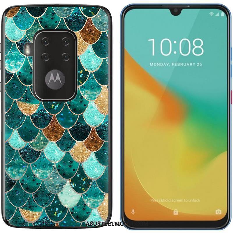 Motorola One Zoom Kuori Kuoret Kotelo Pehmeä Neste Maalaus Trendi