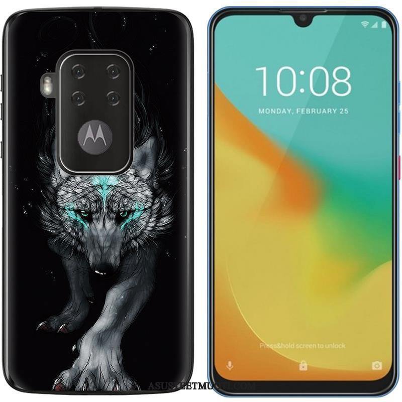 Motorola One Zoom Kuori Kuoret Kotelo Pehmeä Neste Maalaus Trendi