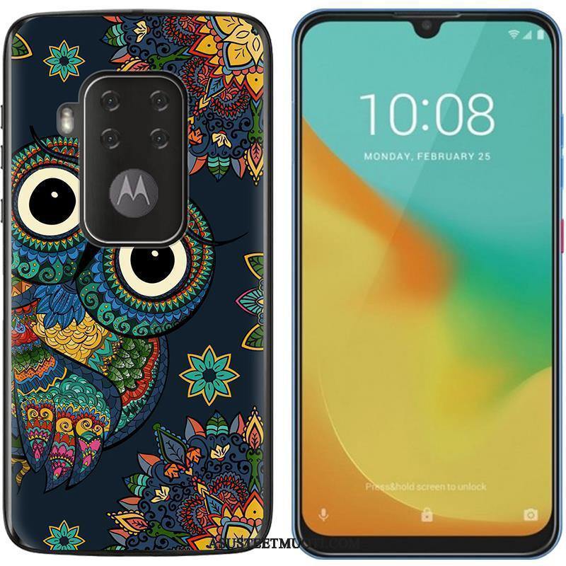 Motorola One Zoom Kuori Kuoret Kotelo Pehmeä Neste Maalaus Trendi