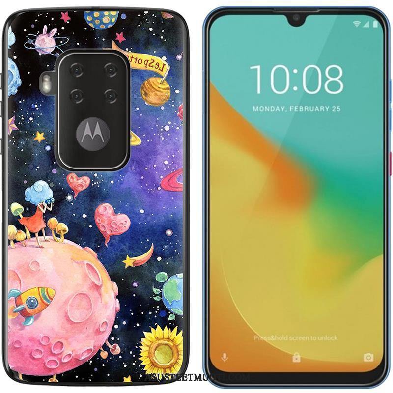 Motorola One Zoom Kuori Kuoret Kotelo Pehmeä Neste Maalaus Trendi