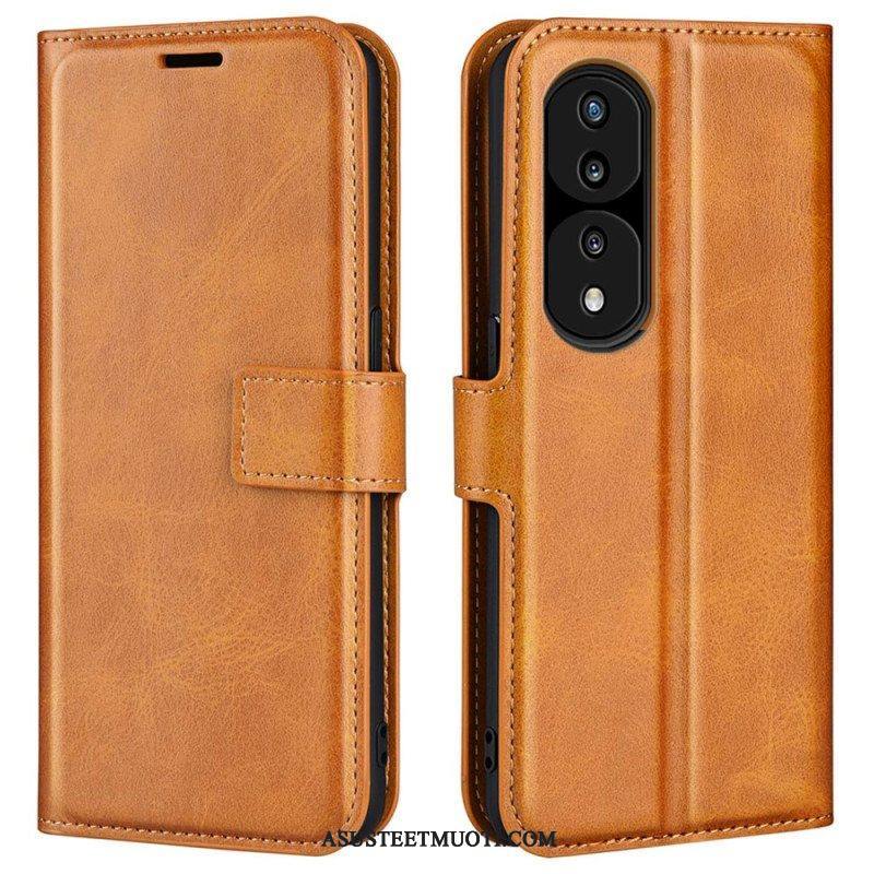 Nahkakotelo Honor 70 Ohut Extreme Leather -efekti