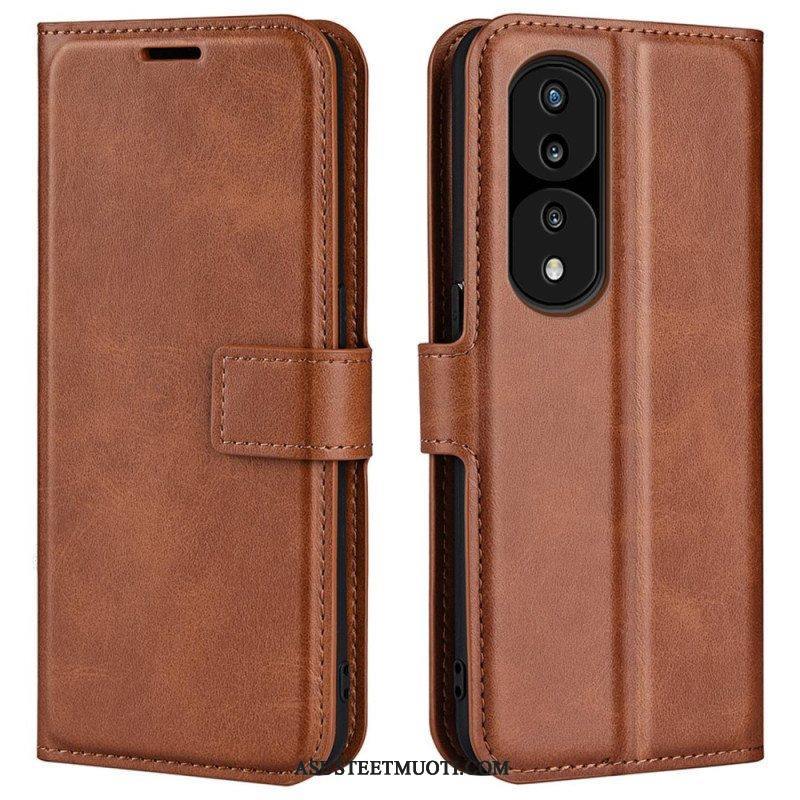 Nahkakotelo Honor 70 Ohut Extreme Leather -efekti