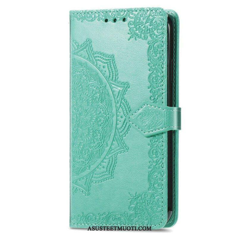 Nahkakotelo Oppo A16 / A16s Mandala Keskiaika