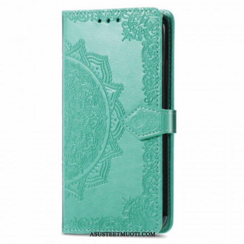 Nahkakotelo Oppo A94 5G Mandala Keskiaika