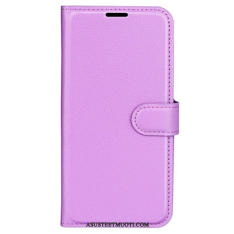 Nahkakotelo Oppo Reno 7 Klassinen Nahkatyyli