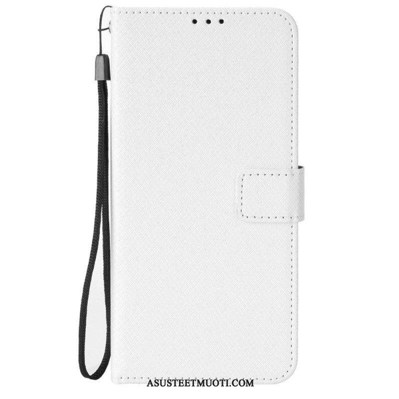 Nahkakotelo Poco X5 Pro 5G Suojaketju Kuori Tyylikäs Strappy Faux Leather