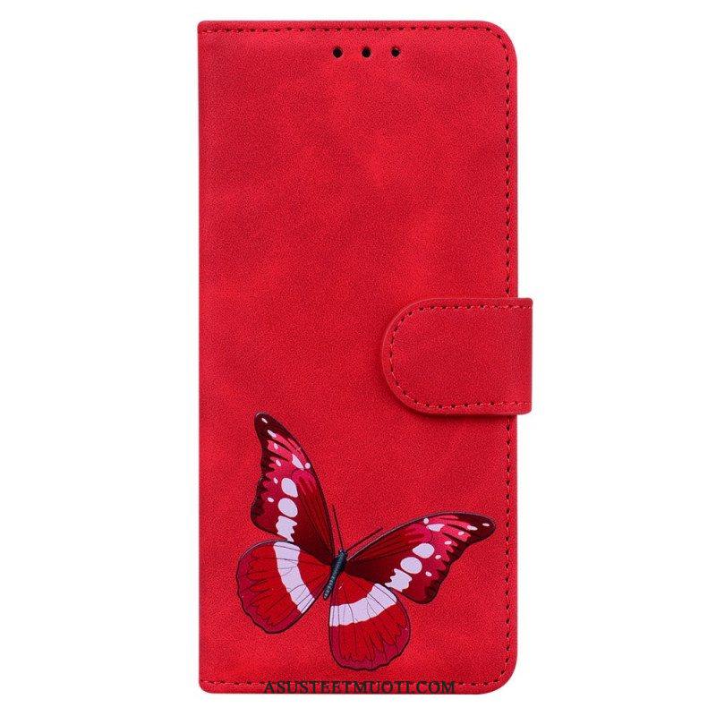 Nahkakotelo Samsung Galaxy A53 5G Skin Touch Butterfly