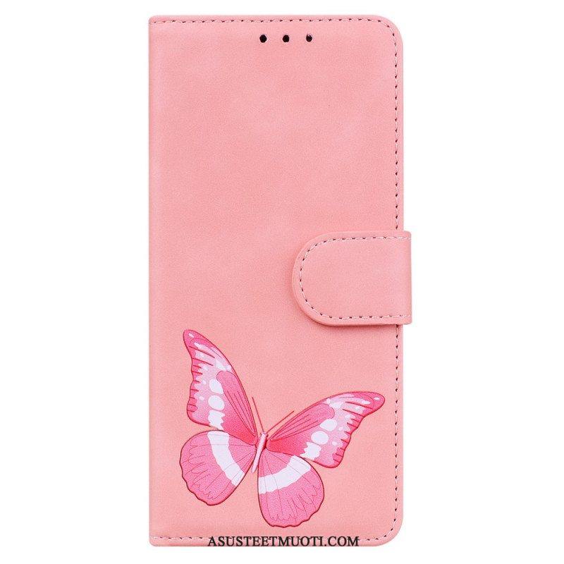 Nahkakotelo Samsung Galaxy A53 5G Skin Touch Butterfly