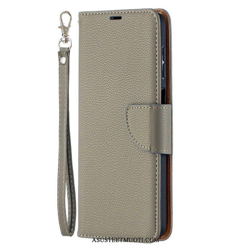 Nahkakotelo Samsung Galaxy M12 / A12 Kotelot Flip Litsi Rabat Oblique
