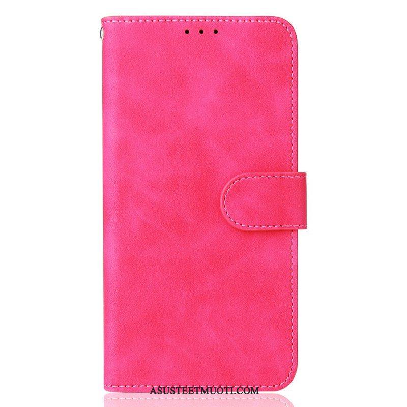 Nahkakotelo Samsung Galaxy M32 Iho-tuntuma