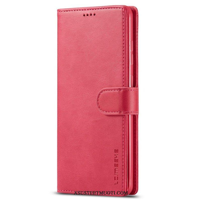Nahkakotelo Samsung Galaxy M52 5G Lc.imeeke Nahkaefekti