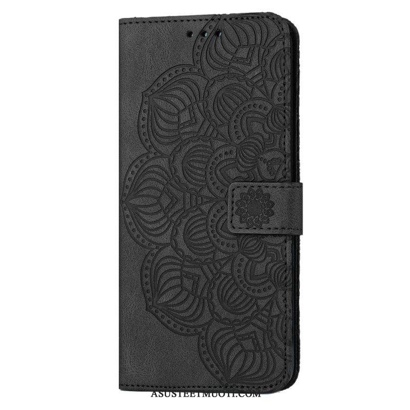 Nahkakotelo Samsung Galaxy S23 5G Suojaketju Kuori Strappy Mandala