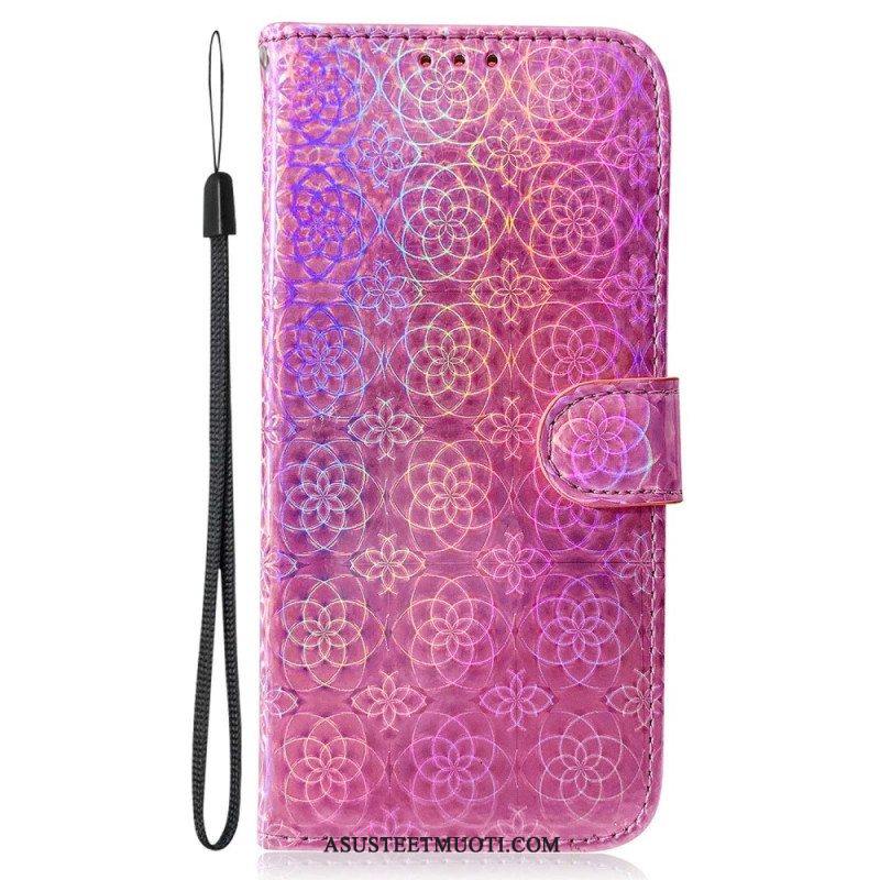 Nahkakotelo Samsung Galaxy S23 Ultra 5G Disco-tyylinen