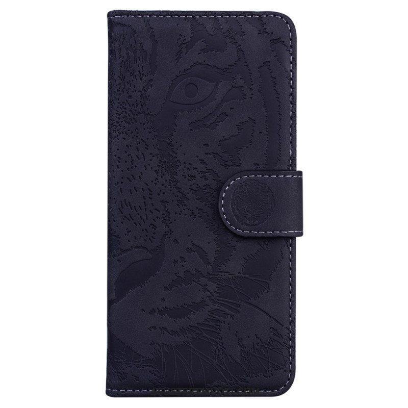 Nahkakotelo Xiaomi 13 Pro Suojaketju Kuori Strappy Tiger Print