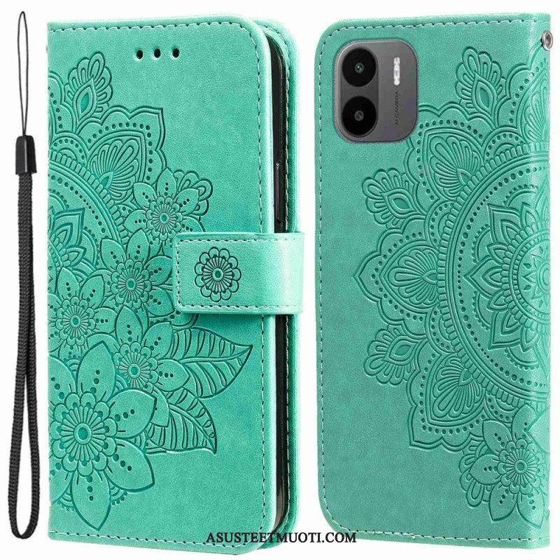 Nahkakotelo Xiaomi Redmi A1 Kukka Mandala