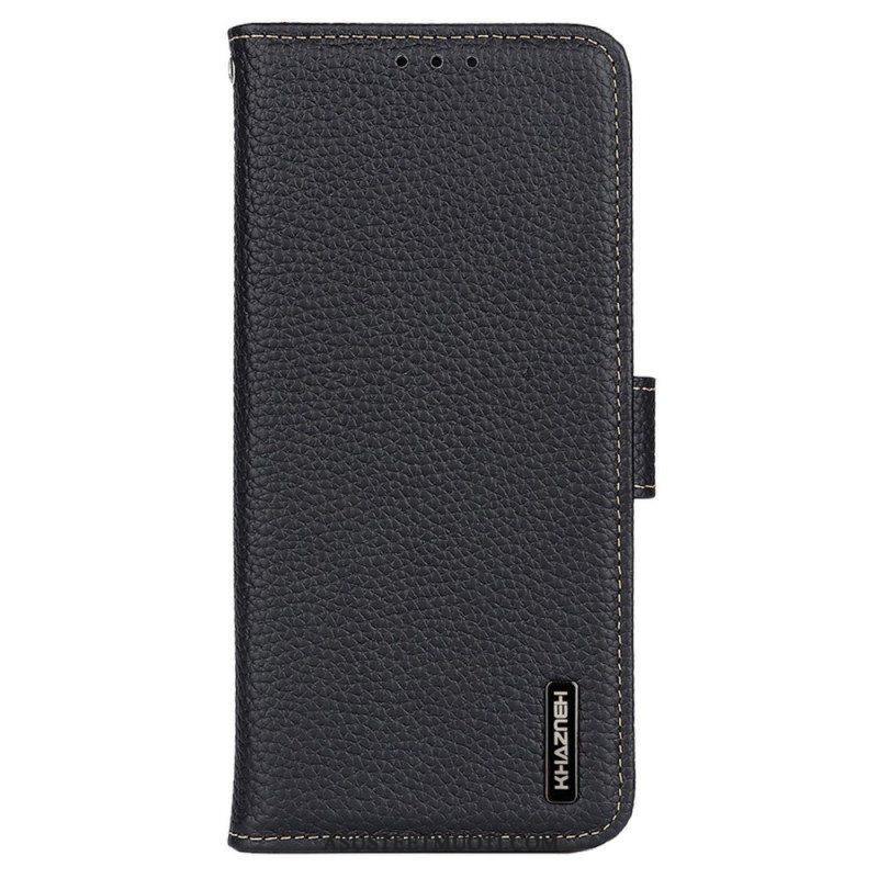 Nahkakotelo Xiaomi Redmi Note 12 5G Khazneh Litsi Nahka