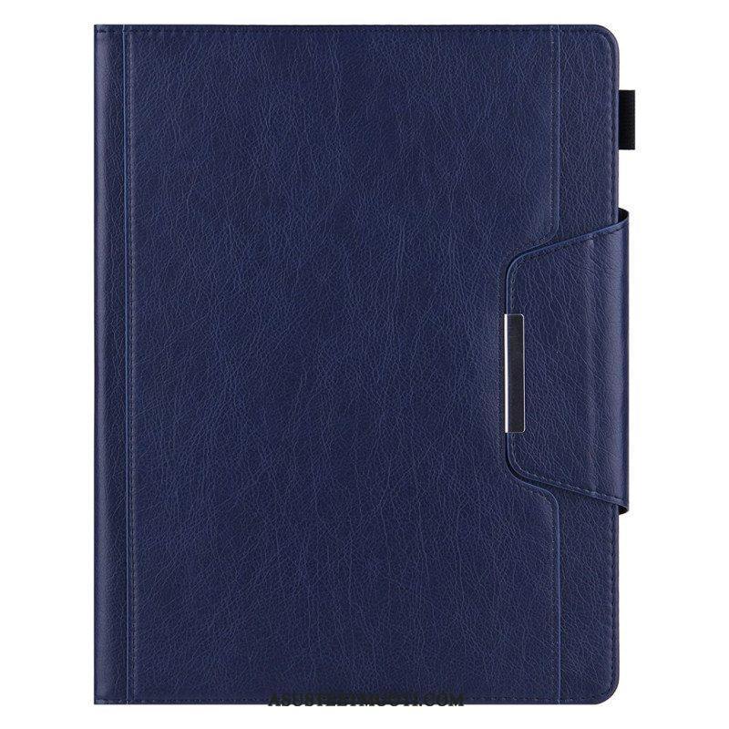 Nahkakotelo iPad Pro 12.9" (2022) Keinonahkainen Hopeanvärinen Lukko