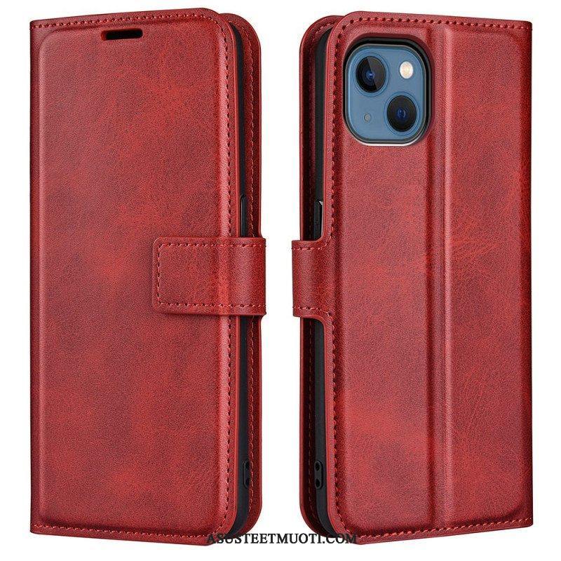 Nahkakotelo iPhone 14 Plus Ohut Extreme Leather -efekti