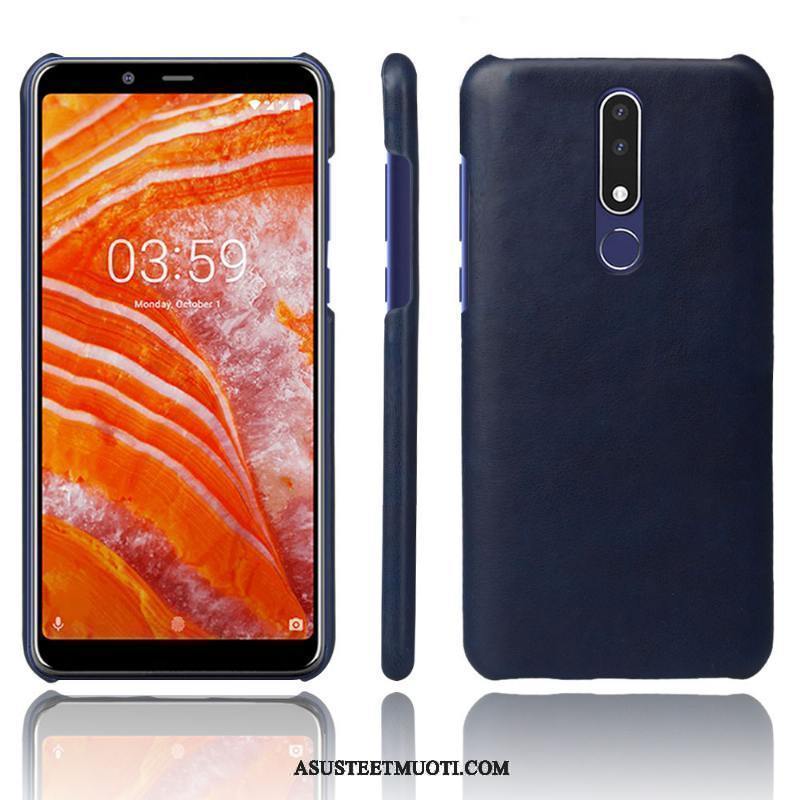 Nokia 3.1 Plus Kuoret Kiinteä Väri Puhelimen Nahka Kotelo Kukkakuvio