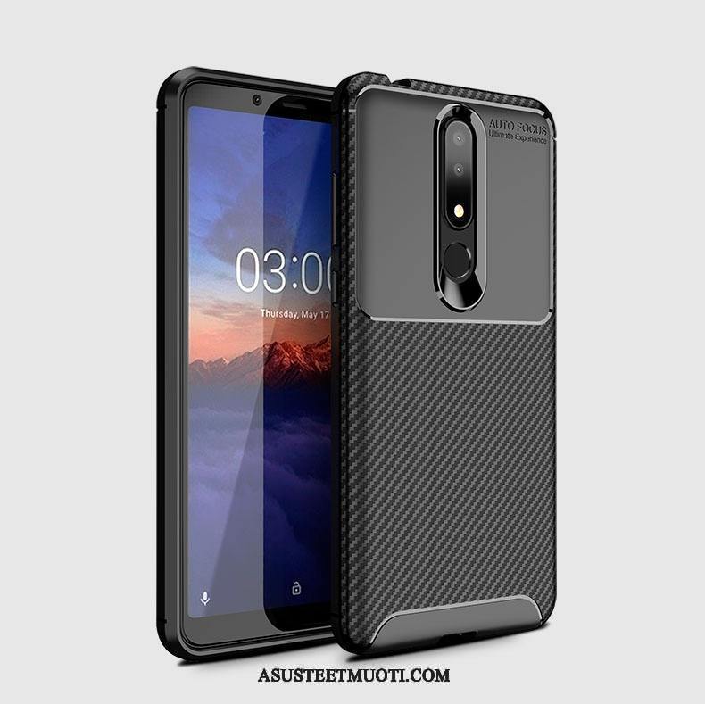 Nokia 3.1 Plus Kuoret Pehmeä Neste Kuitu Puhelimen Kotelo Kuori