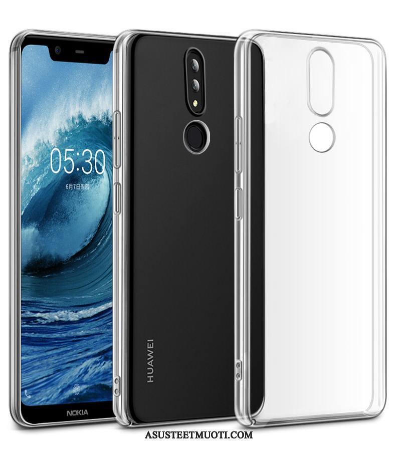 Nokia 3.1 Plus Kuoret Pesty Suede Kotelo Pehmeä Neste All Inclusive Musta