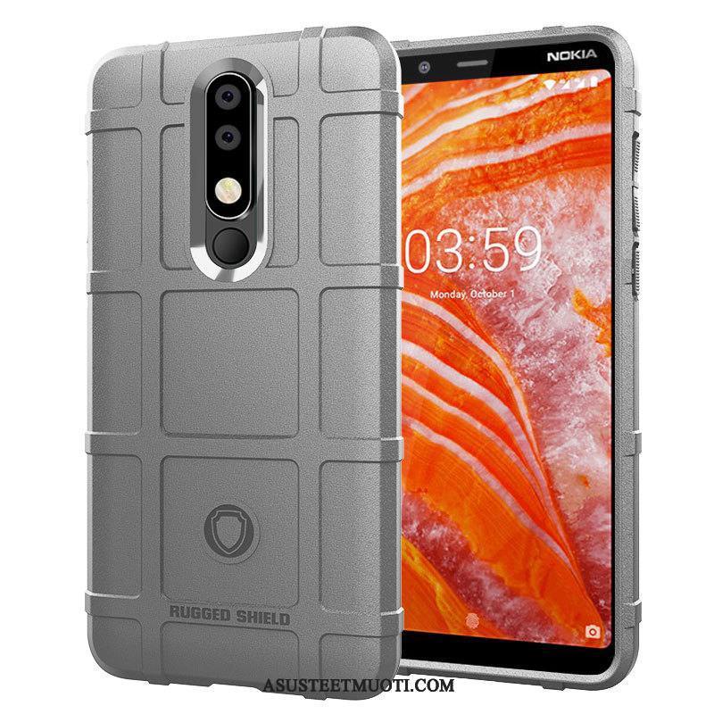 Nokia 3.1 Plus Kuori Kuoret Kotelo Puhelimen Murtumaton Vihreä